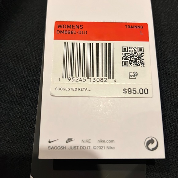 Nike Yoga Luxe Women's Cropped Fleece Hoodie Black/Iron Grey Large - Picture 6 of 16